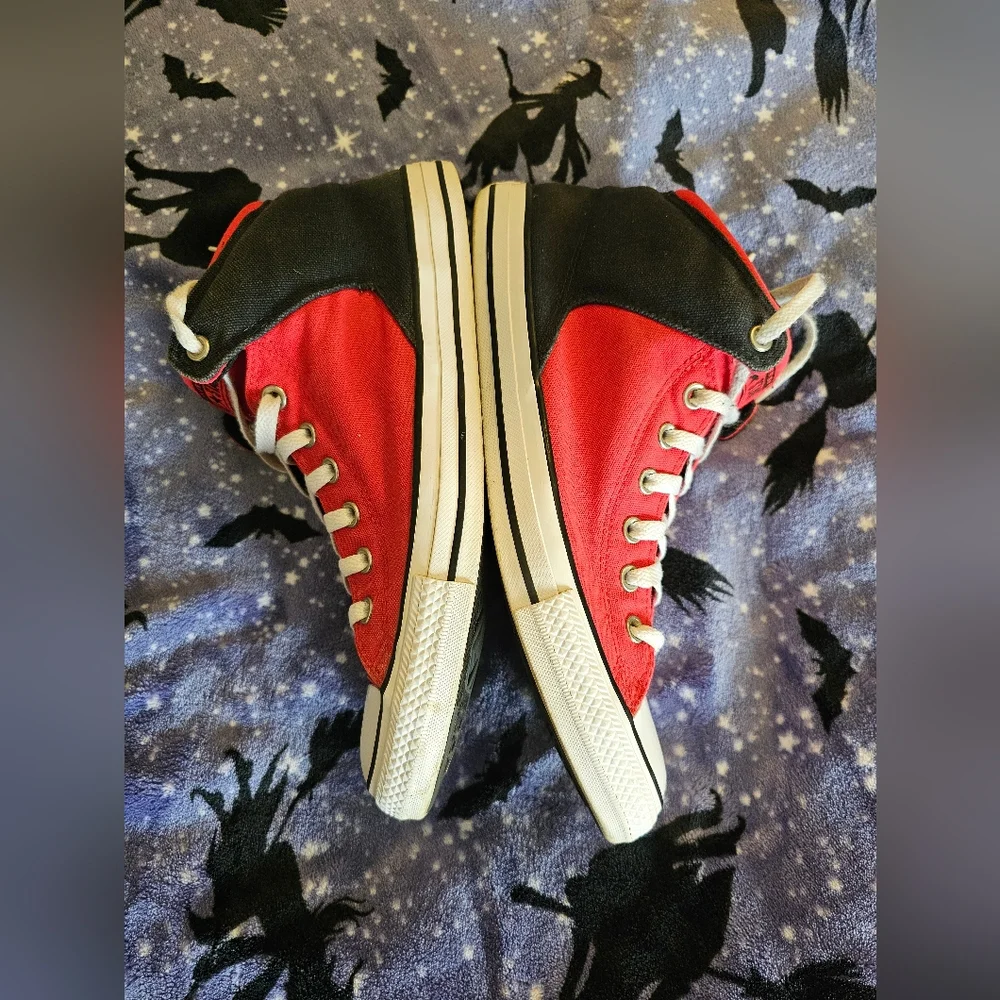 Converse Chuck Taylor All Star High Street Mens 12 Red / Black Athletic Sneaker - Picture 5 of 8